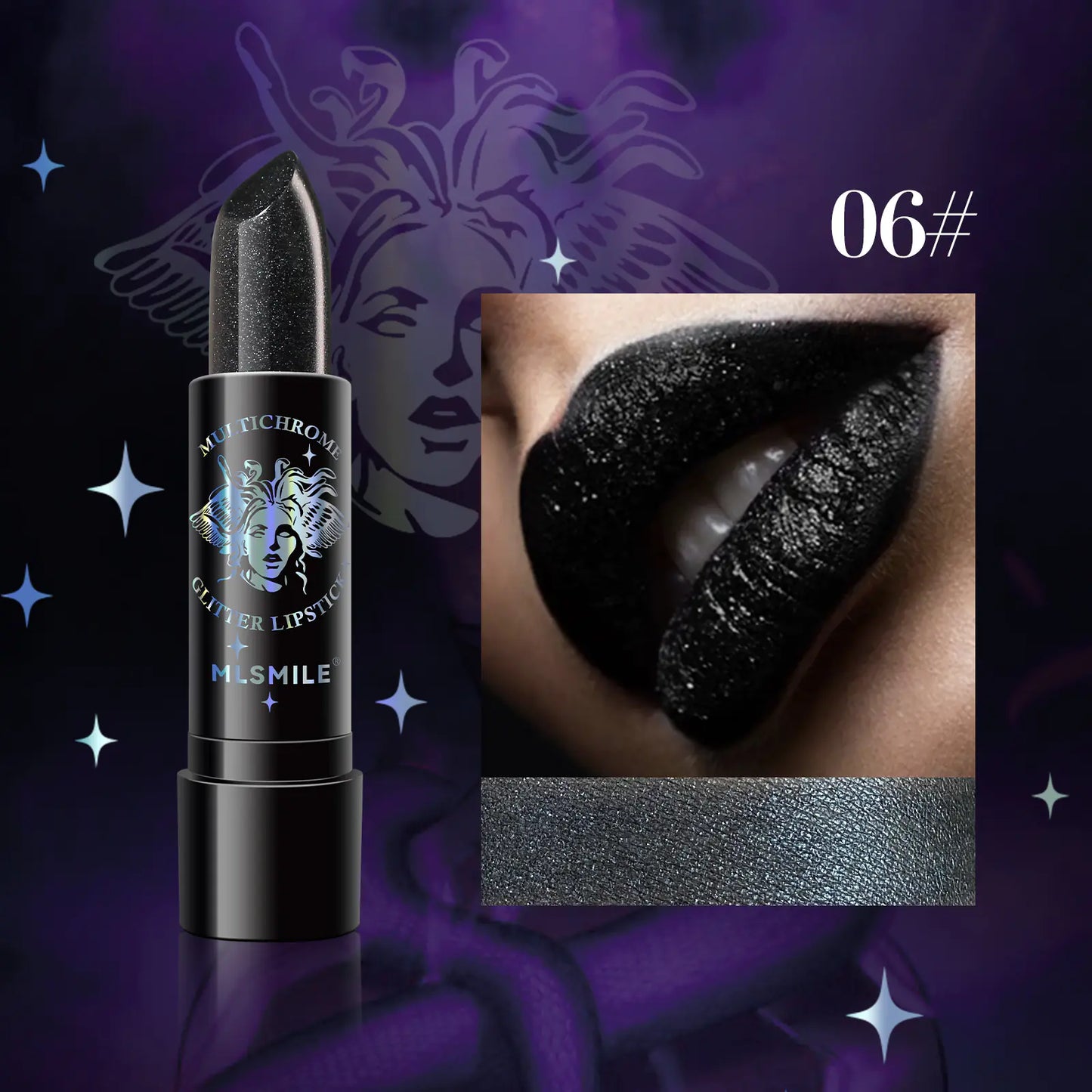 Ladies Sparkly Pearl Christmas Lipstick