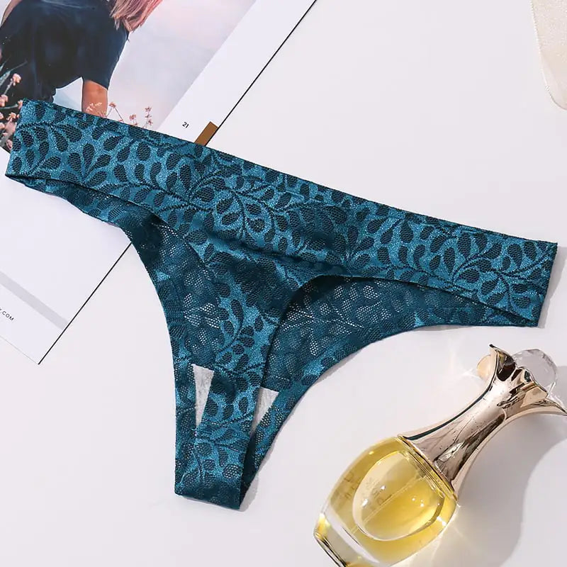 Women's Cotton Seamless Jacquard Thongs