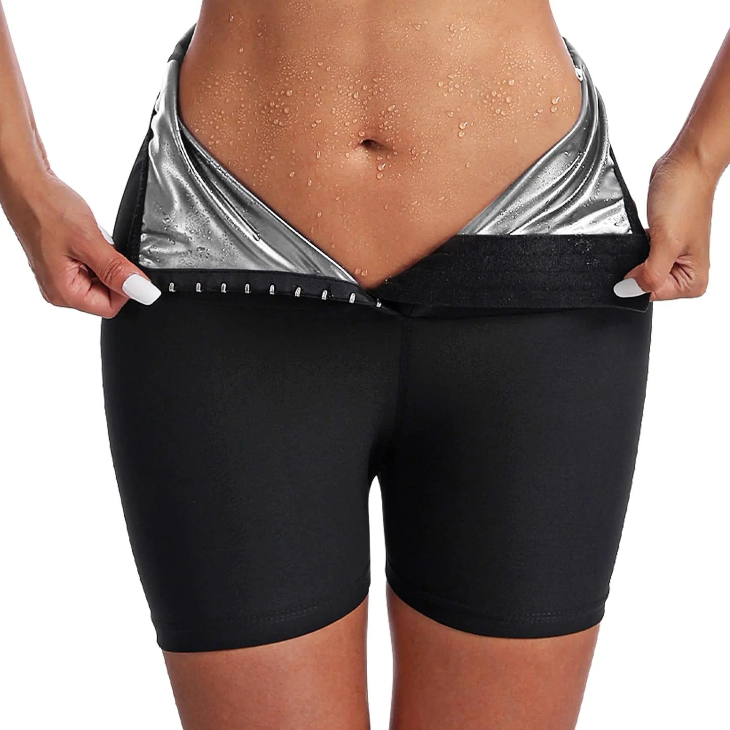 Vigorix Sauna Sweat Shaping Shorts,Womens sauna shortsThigh & Waist Trainer Shorts Sauna Sweat Shapewear Shorts