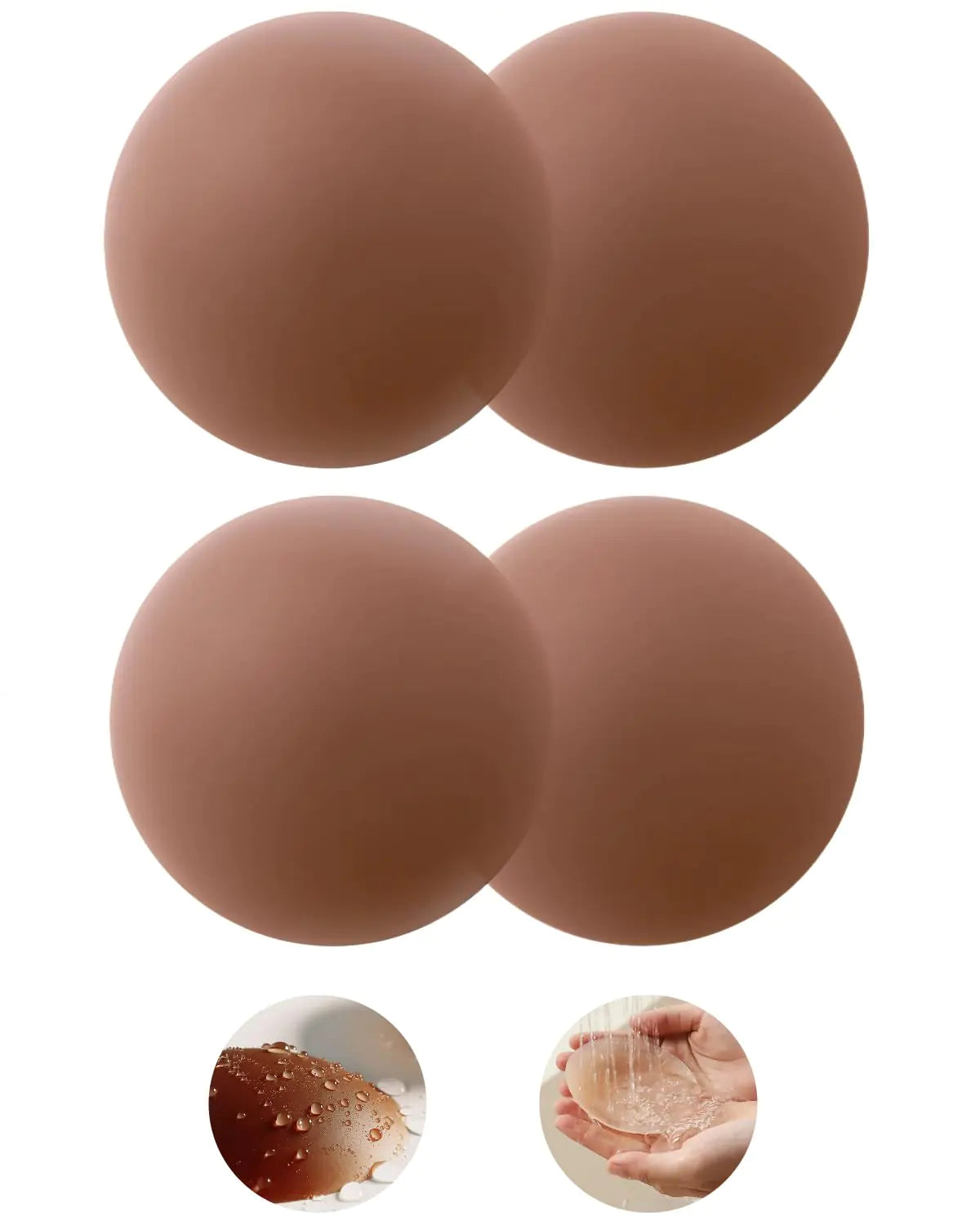 Grace Form Nipple Covers Stickers Nipple Covers Sticky Boobs Bra Nipple Pasties 2 Pairs nipple coverings Breast Pasties