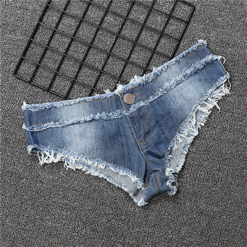 Chic Denim Bow Shorts - Beach Fit