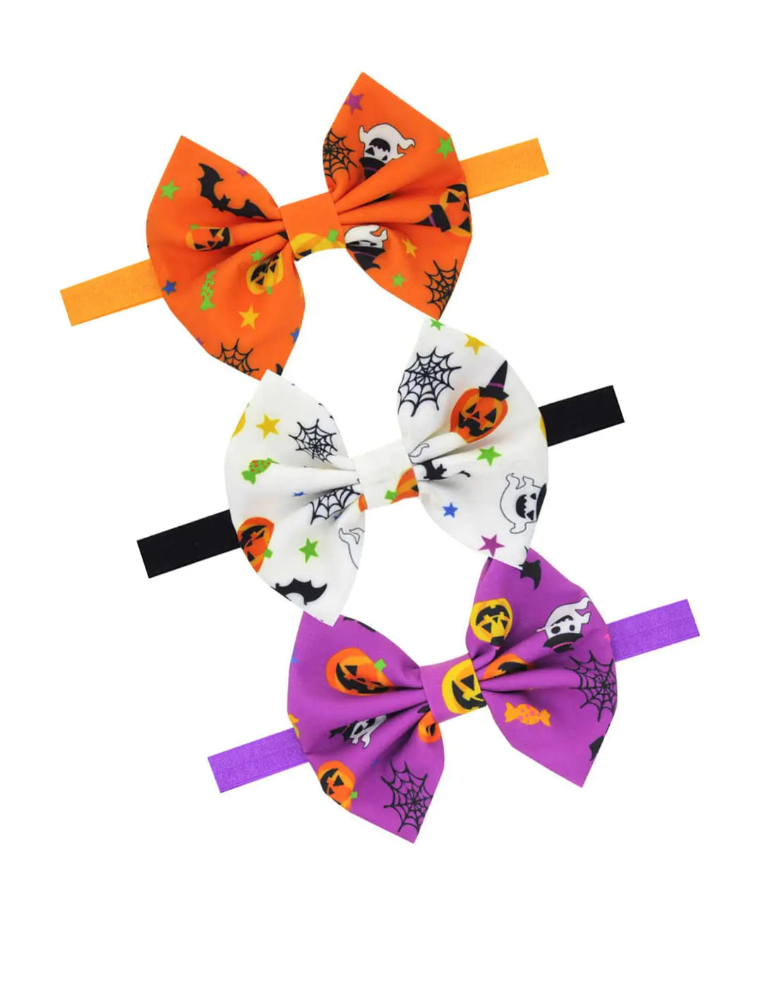 Halloween Turban Headband Baby Halloween Hair Band Bow Baby Halloween Bow Headwear BHH02 (E4-3PC Hair Band)