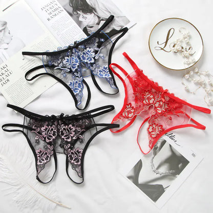 Transparent Lace T-shaped Women's Crotch Panties