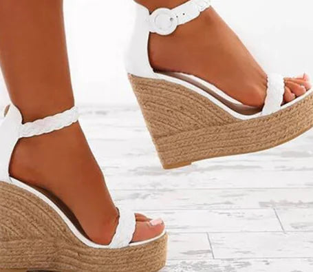 Elegant Plus Size Wedge Sandals