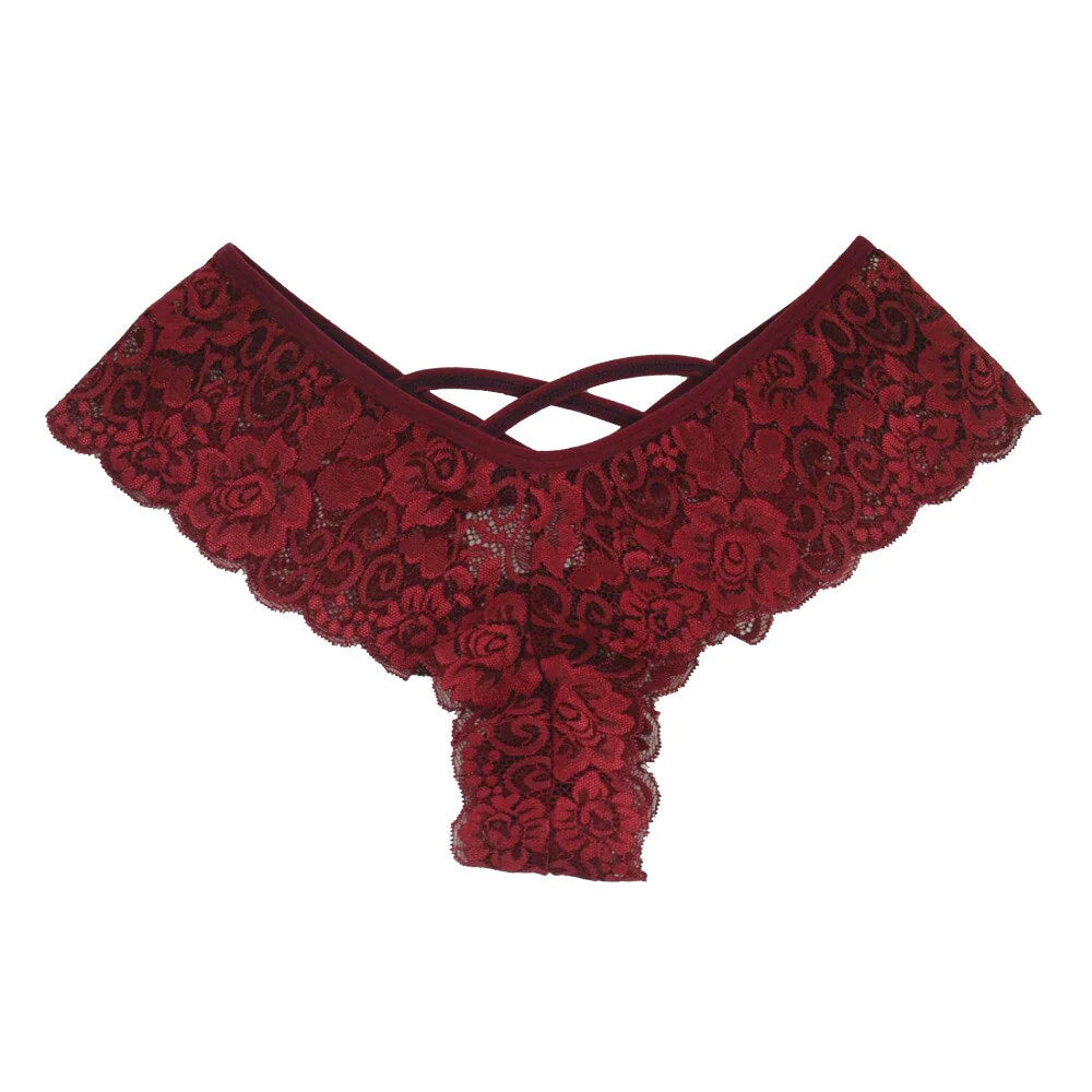 4-Pack Elegant Lace Ladies Panties Plus Size