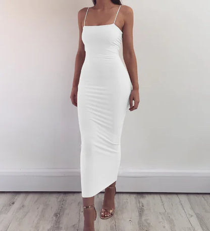 Strap Dress, Nightclub Dress, Milk Silk Bandage Dress