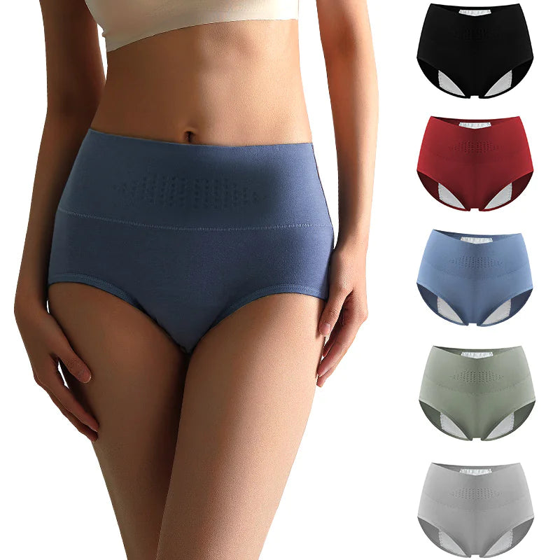 High-Waist Cotton Period Panties