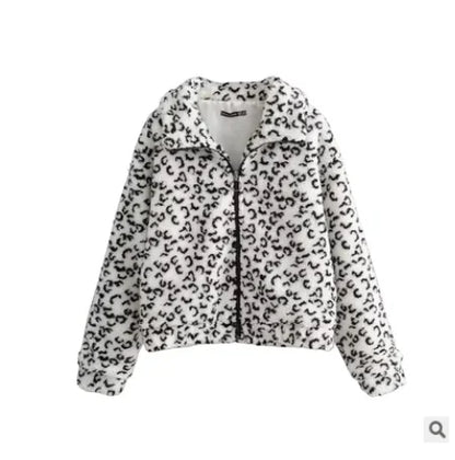 Winter warm lamb hair pocket cotton coat