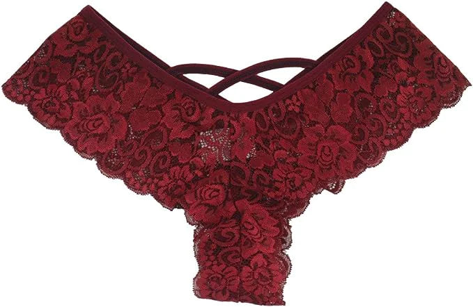 4-Pack Elegant Lace Ladies Panties Plus Size
