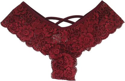 4-Pack Elegant Lace Ladies Panties Plus Size