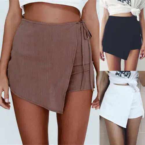Irregular Shorts, Skirt, and Shorts Combo