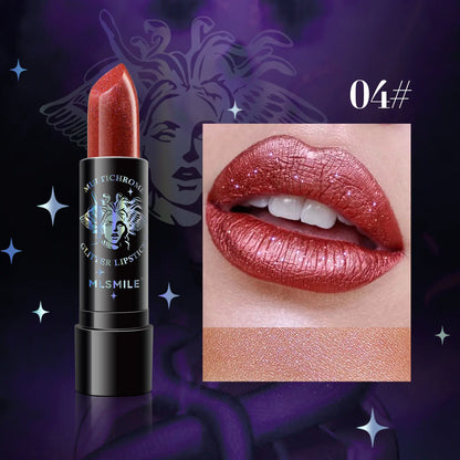 Ladies Sparkly Pearl Christmas Lipstick
