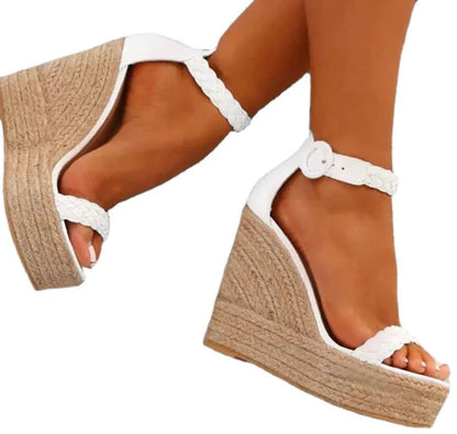 Elegant Plus Size Wedge Sandals