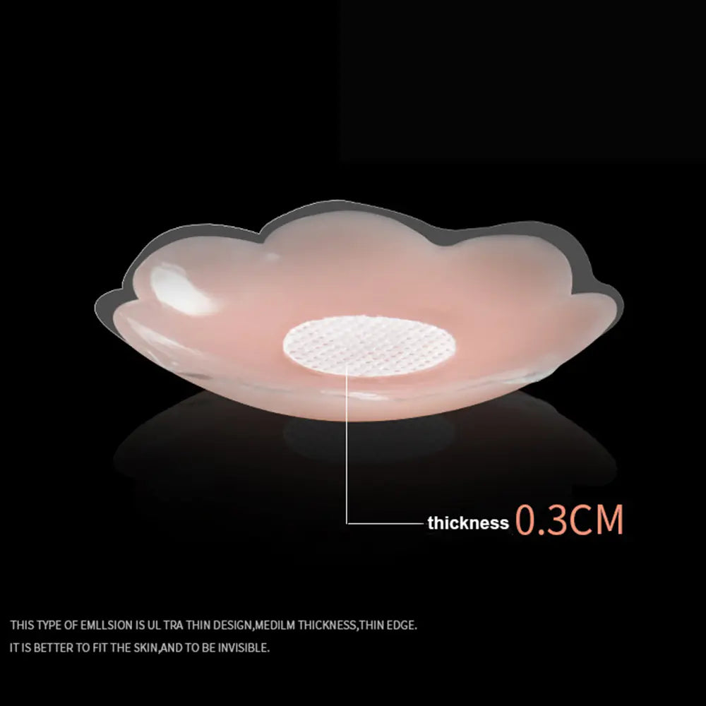 Silicone Invisible Bra Pasties - Reusable & Adhesive