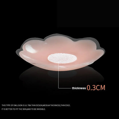 Silicone Invisible Bra Pasties - Reusable & Adhesive