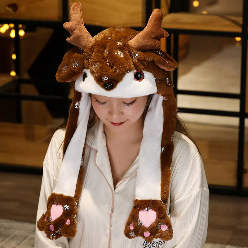 Christmas Elk Headgear Hat for Festive Gifting