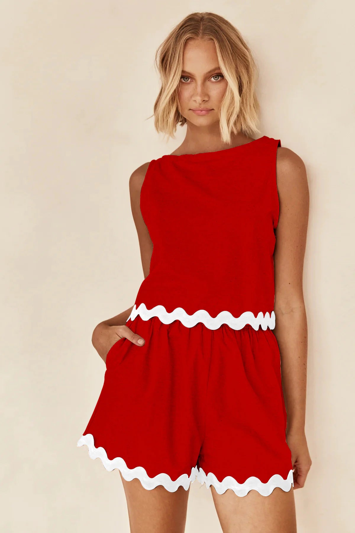 Sleek Sleeveless Playsuit