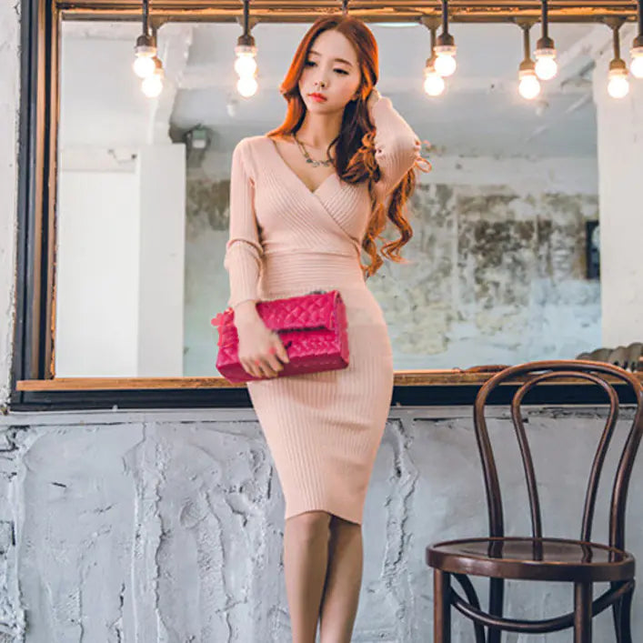 Knitted Sweater Dress, Women's Knit Dress