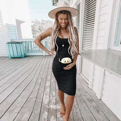 Maternity Long Dress - Elegant Pregnancy Dress