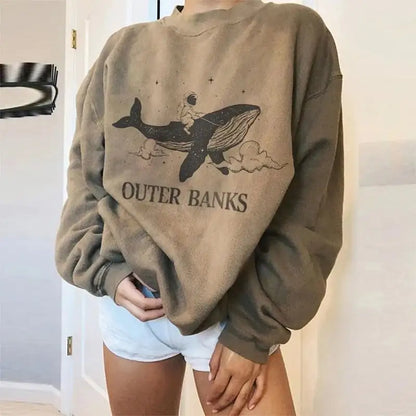 Whale Series Fleece Warm Sweater