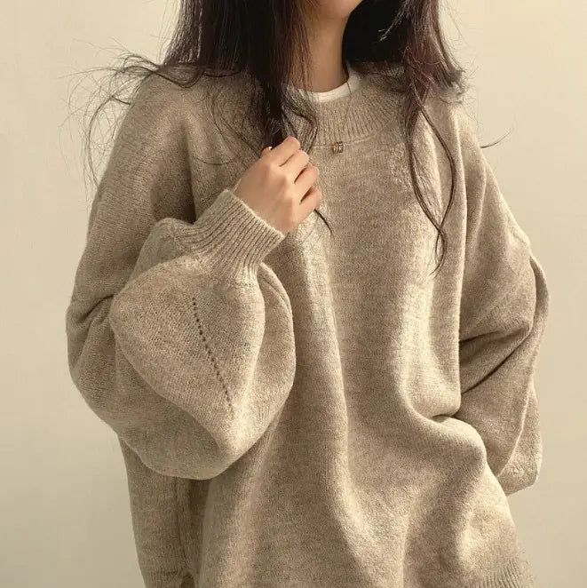 Chic Lantern Sleeve Pullover