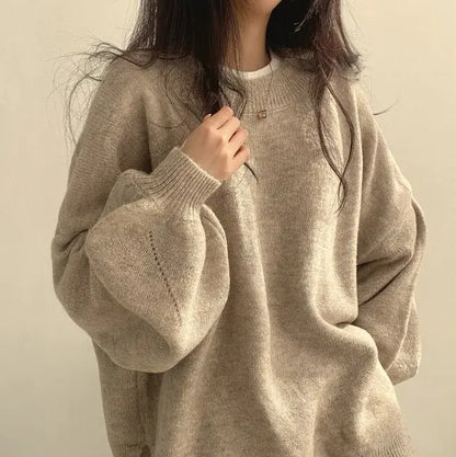 Chic Lantern Sleeve Pullover