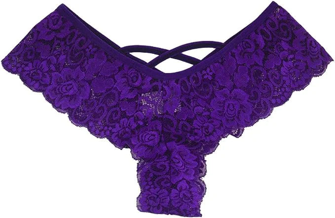 4-Pack Elegant Lace Ladies Panties Plus Size