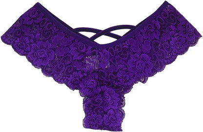 4-Pack Elegant Lace Ladies Panties Plus Size